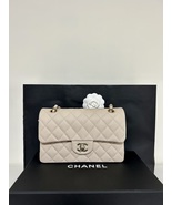 Guaranteed 100% AUTHENTIC CHANEL 2023 SMALL CAVIAR LEATHER DOUBLE FLAP G... - £12,178.64 GBP