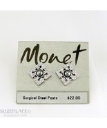 MONET CRYSTAL EARRINGS SURGICAL STEEL POST NWT $22 RETAIL - $14.80