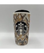 Starbucks Texas Snake Scale Siren Logo Ceramic Travel Tumbler Coffee Cup... - £57.09 GBP