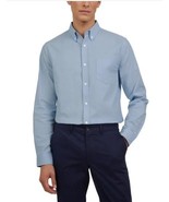 Ben Sherman Mens Dress Shirt Blue Solid Oxford Long Sleeve Button Up - $42.99