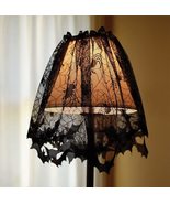 Gothic Black Lace BAT SPIDER LAMP SHADE COVER Topper Valance Curtain Dec... - £9.97 GBP