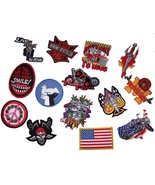 GRAB BAG OF 12 PIECES ASSORTED BIKER AND NOVELTY DESIGN PATCHES patch cl... - €5,67 EUR
