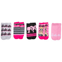 Barbie Classic Looks Women&#39;s No Show Socks 5-Pack Multi-Color - $19.98