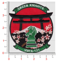 NAVY GREEN KNIGHTS VMFA-121 EMBROIDERED HOOK &amp; LOOP PATCH - £31.89 GBP