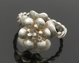 925 Sterling Silver - Vintage Large Handmade Flower Cocktail Ring Sz 16- RG15869 - £43.29 GBP