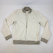 Express M Modern Fit Beige Zip Up Sweatshirt Jacket (Stains)  - $218.59 MXN