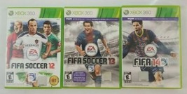 Fifa Soccer 12 - Fifa Soccer 13 - Fifa 14 Xbox 360 Game Bundle No Manuals - £11.07 GBP