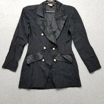 Vintage Katie Blazer Womens 6 Black Suit Dress Buttons Outdoor - €14,47 EUR
