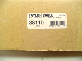 Taylor Cable 38110 Convoluted Tubing Black 3/8 in. 50 ft - $29.99