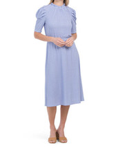 New Adrianna Papell Blue Flare Midi Career Dress Size L $99 - £42.47 GBP