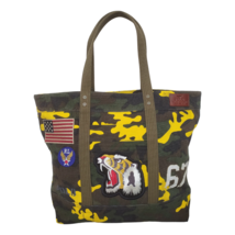 Polo Ralph Lauren Tiger-Patch Camo Canvas Tote $165 Worldwide Shipping - £116.67 GBP