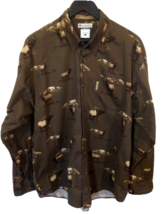 Columbia Sports Casual Long Sleeve Brown Shirt Men&#39;s L Hunting Season  B... - $11.49