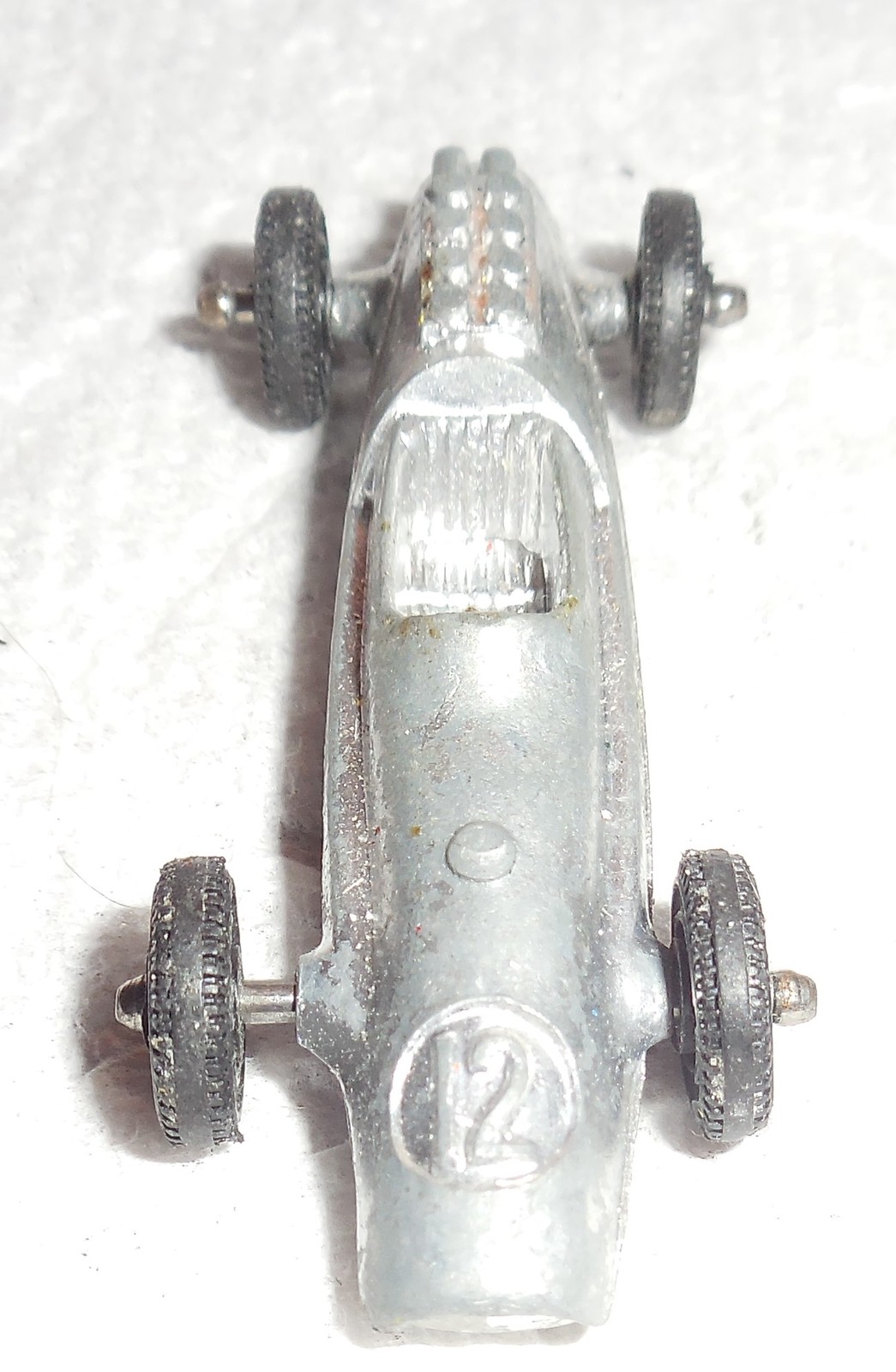 Primary image for Tootsietoy Silver Open Cockpit Race Car Used Car Nice Shape 1960's