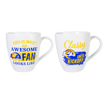 Los Angeles Rams Coffee Mug 17oz Ceramic 2 Piece Set with Gift Box - $84.49