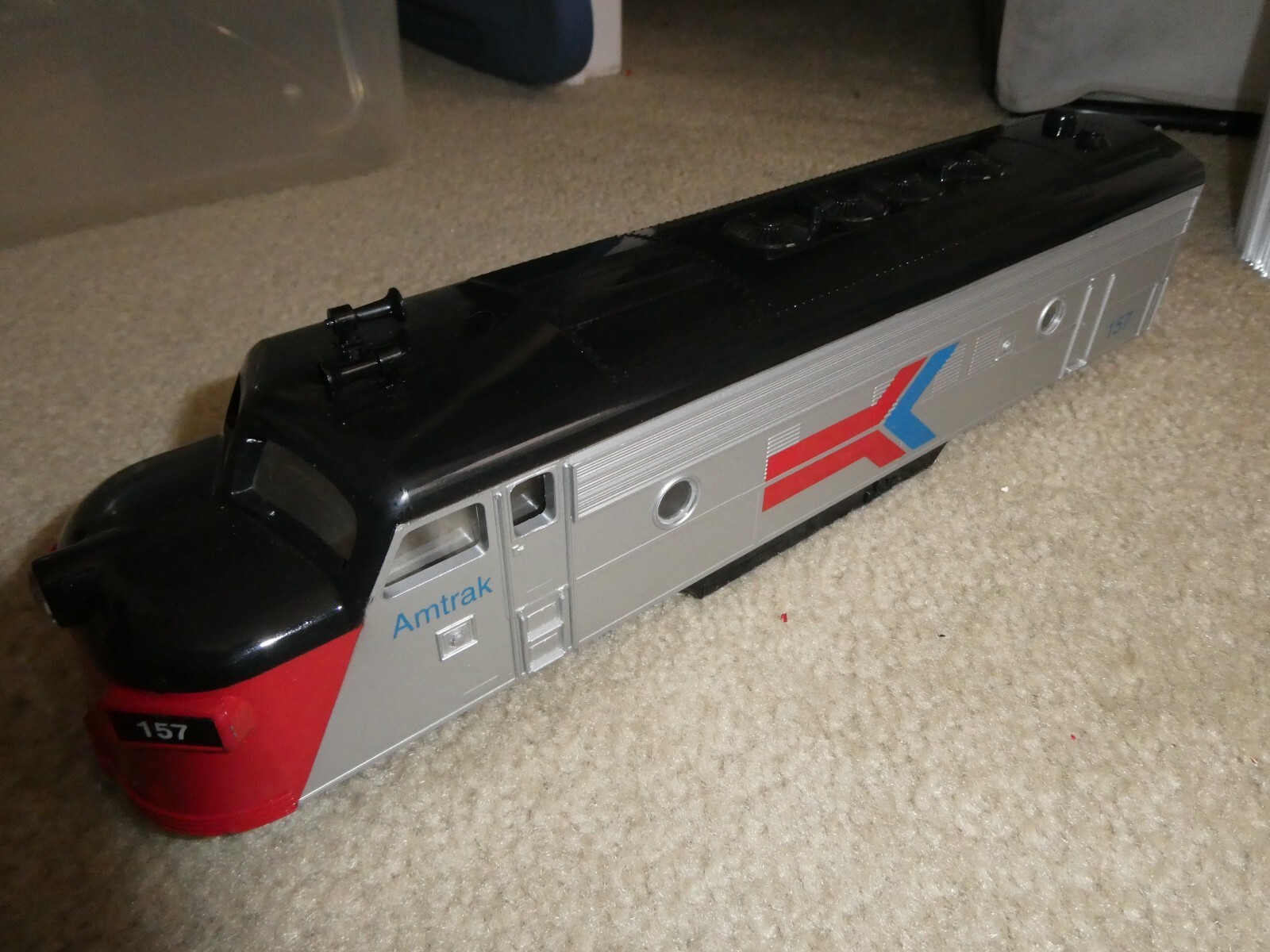 Williams O Scale Diesel Locomotive Body Amtrak 157 12.25&quot; Long - $44.55