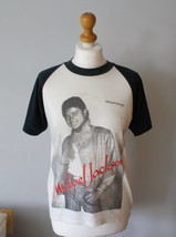 80s Michael Jackson  T-shirt - Michael Jackson Raglan shirt, True Vintag... - $90.00