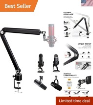 Weighted Metal Mic Stand Boom Arm - 360° Rotation for HyperX QuadCast &amp; ... - $1,676.03 MXN