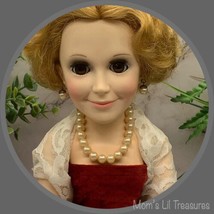 Large Pearl Doll Necklace Earring Set • 18-20 Inch Vintage Doll Jewelry - £7.74 GBP