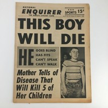 National Enquirer Newspaper February 24 1963 Disease That Will Kill 5 Ch... - $28.47