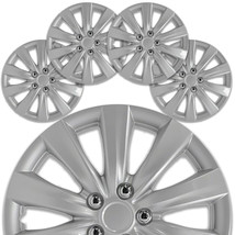 16&quot; Set of 4 Wheel Covers 10-Spoke Silver Snap On Hub Cap for R16 Tire &amp;... - £43.90 GBP
