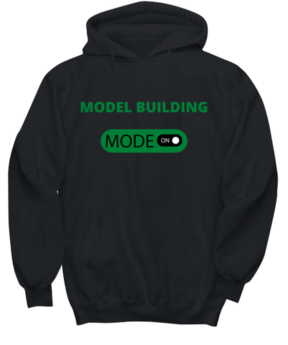MODEL BUILDING, black Hoodie. Model 64026  - $39.99+