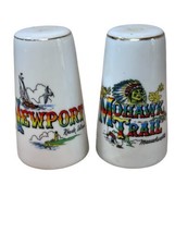 Vintage Nanco Souvenir Salt &amp; Pepper Shaker Mixed Set Newport RI Mohawk ... - $6.99