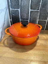 Cousances Le Creuset Orange #20 Enamel Cast Iron Sauce Pan Made In France - £23.32 GBP