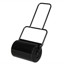 Oshion 19.5in Lawn Roller Iron Cylindrical Black - £118.41 GBP