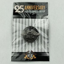 Harley Owners Group 25th Anniversary Official Collectors Pin 1983-2008 NOS New  - £13.96 GBP
