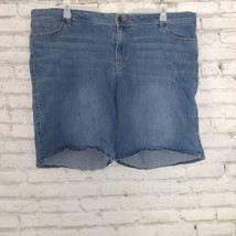 Westport W62 Shorts Womens 24 Plus Blue Modern Fit Boyfriend Stretch Ber... - $19.99