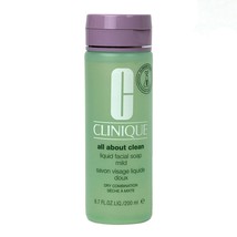 Clinique All About Clean Liquid Facial Soap Mild 6.7 oz For Dry Combinat... - $28.99