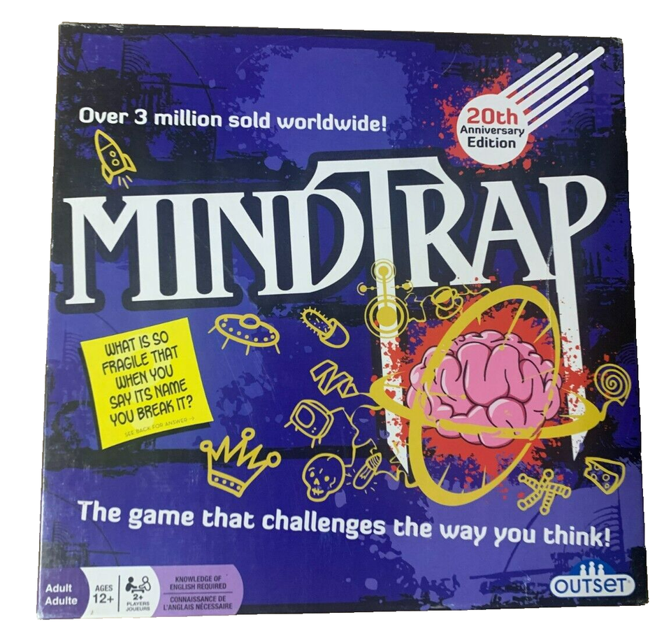 Mind Trap 20th Anniversary Board Game/ Card Game: Family Fun Brain Chall... - $9.89