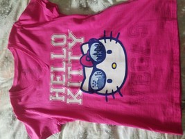 RARE T-SHORT HELLO KITTY PINK RED COTTON - $5.93