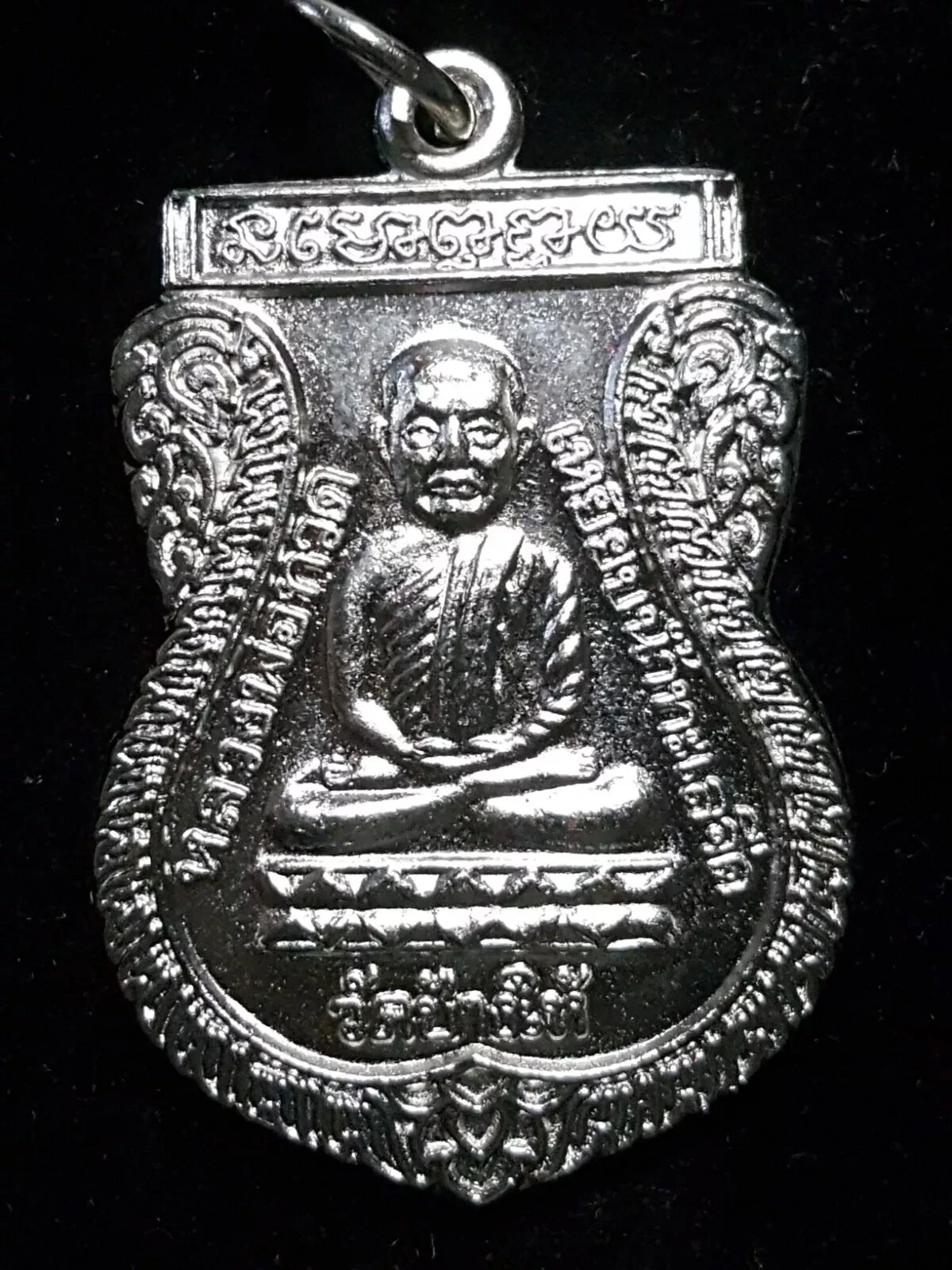 Thai amulet Buddha L.p.Thuad Wat Chang hai B.e.2526 Alpaka Lucky,Rich,Safe. - $537.68 MXN