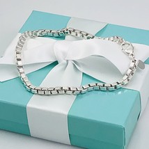 7 inch Small Tiffany &amp; Co Venetian Box Link Bracelet Mens Unisex FREE Sh... - £195.82 GBP