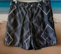 Tommy Bahama Relax Swim Trunks Mens size Medium Multicolor Diamond Design - $14.84
