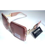 NEW TRUE RELIGION Transparent Peach Gold Logo Designer TR56234 Sunglasse... - $45.99