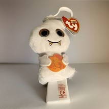 Ty Halloween Beanie Boo * SCREAM * Ghost Holding Pumpkin * Clip * MWMT *  - £12.47 GBP