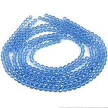 6mm Blue Round Chinese Crystal Beads 14&quot; Strands - £6.37 GBP