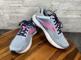 Brook Sneakers Women 11 B Adrenaline GTS 22 Running Shoes Gray Pink Athletic - $37.44