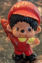 Vintage 1979 Sekiguchi Monchhichi Monchichi PVC Figure Boy Monkey Baker Bread - £6.29 GBP