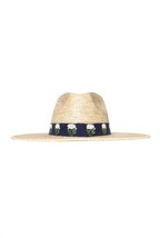 Sunshine Tienda women&#39;s marigold palm hat in Natural/Navy - size XS/S - £91.63 GBP