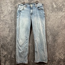 Silver Gordie Jeans Mens 36x31 Light Wash Faded Lowrise Western Relaxed ... - $20.73