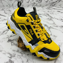 Men&#39;s Fila Oakmont Tr Yellow | Black | White Sneakers NWT - £94.39 GBP