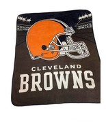 NFL Cleveland Browns Soft Fleece Throw Blanket 56&quot; L x 44&quot; W Sofa - $495.55 MXN