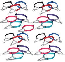25 Chain Martingale Dog Collar Bulk Shelter Rescue Vet Assorted Color Pick Size - £166.81 GBP+