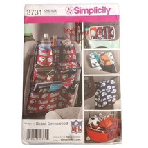 Simplicity Pattern 3731 Car Organizer Back of Seat Trash Bag Visor NFL UC - £3.08 GBP