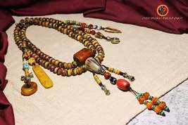 Mala, traditional Buddhist prayer beads of Tibetan tantric practice. 108... - £269.34 GBP