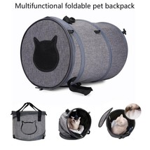 Foldable Pet Adventure Carrier: The Ultimate Travel Companion For Cats And Dogs - £35.93 GBP