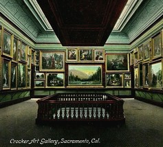 Sacramento California CA Crocker Art Gallery Interior UNP 1910s Vtg Postcard - £3.06 GBP